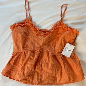 NWT Japna Orange Tank Top Size Medium